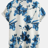 Ink Floral Print Button Up Shirt