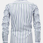 Long Sleeve Stripe Button Up Shirt