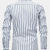 Long Sleeve Stripe Button Up Shirt