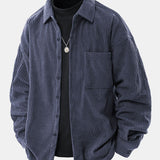 Relax Fit Button Up Corduroy Shirt