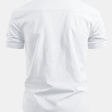 Short Sleeve Linen Button Up Shirt