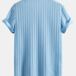 Textured Stand Collar Shirt