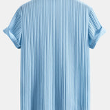 Textured Stand Collar Shirt