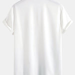 Ink Landscape Painting Shirt & Man Mid Length Drawstring Swim Shorts Set