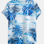 Leaf Island Print Shirt & Drawstring Swim Shorts Set