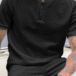 STAND COLLAR POLO SHIRT FOR MEN