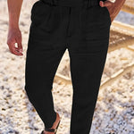 LOOSE FIT LINEN TROUSERS FOR MEN