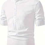 STAND COLLAR SHIRT FOR MEN