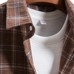 Long Sleeve Plaid Shirt with Pocket