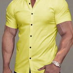 SOLID COLOR SHIRT FOR MEN