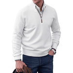 ZIPPERED KNIT PULLOVER FOR MEN