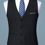 V-NECK SKINNY VEST FOR MEN