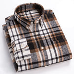 BRUSHED FLANNEL SHIRT FOR MEN