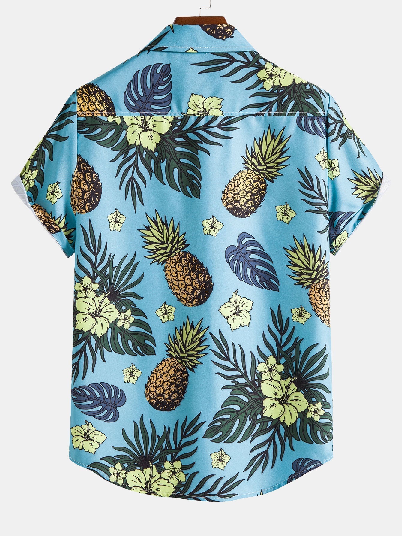 Tropical Floral Pineapple Print Shirt