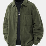 Relax Fit Button Up Corduroy Shirt
