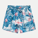 Flamingo Tropical Print Shirt & Shorts Set
