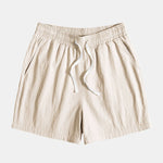 Textured Cotton Revere Shirt & 5" Shorts Set