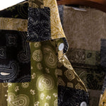 Paisley Geometry Print Button Up Shirt