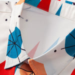 Atomic Geometric Print Shirt & Swim Shorts Set
