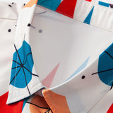 Atomic Geometric Print Shirt & Swim Shorts Set