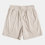 Long Sleeve Polo Neck Corduroy Shirt & Shorts Set