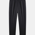 Waffle Johnny Collar Polo with Pocket & Slim Fit Tapered Trousers Set