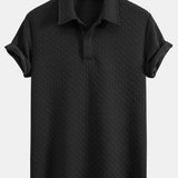 Geometric Jacquard Polo & Geometric Jacquard Shorts Set