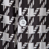 Black and White Geometric Print Shirt