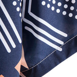 Geometric Print Shirt & Swim Shorts Set