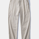 Muscle Fit Ribbed Shirt & Elastic Waist Straight Leg Trousers Set