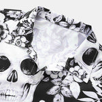 Skull Floral Print Shirt