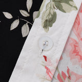 Two Tone Floral Print Shirt