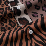 Patchwork Animal Print Shirt