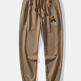 Cool Bear Print Relax Fit Crew Neck Sweatshirt & Jogging Pants Set