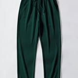 Long Sleeve Muscle Fit Ribbed Stand Collar Shirt & Ribbed Pants Set