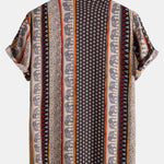 Elephant Geometric Print Shirt