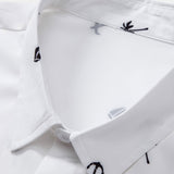 Palm Tree Anchor Sailboat Print Shirt & Swim Shorts Set