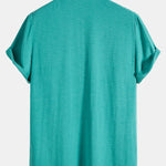 Cotton Blend Lapel Shirts #This Item Will Shrink After Washing, So We