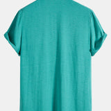 Cotton Blend Lapel Shirts #This Item Will Shrink After Washing, So We