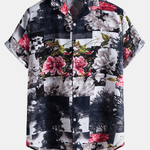 Floral Landscape Print Shirt