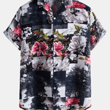 Floral Landscape Print Shirt