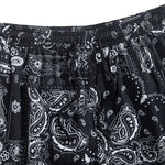 Paisley Print Shirt & Drawstring Swim Shorts Set