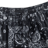 Paisley Print Shirt & Drawstring Swim Shorts Set