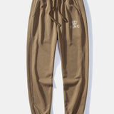 King Crown Print Relax Fit Crew Neck Sweatshirt & Jogging Pants Set