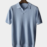Elijah | Textured knit polo shirt
