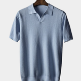 Elijah | Textured knit polo shirt