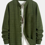 Long Sleeve Stand Collar Shirt
