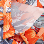 Tropical Flowers Print Shirt & Drawstring Swim Shorts Set
