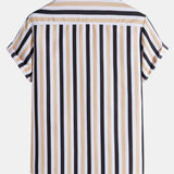 Striped Print Button Up Shirt
