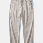 Twisted Jacquard Knit Polo & Elastic Waist Straight Leg Trousers Set